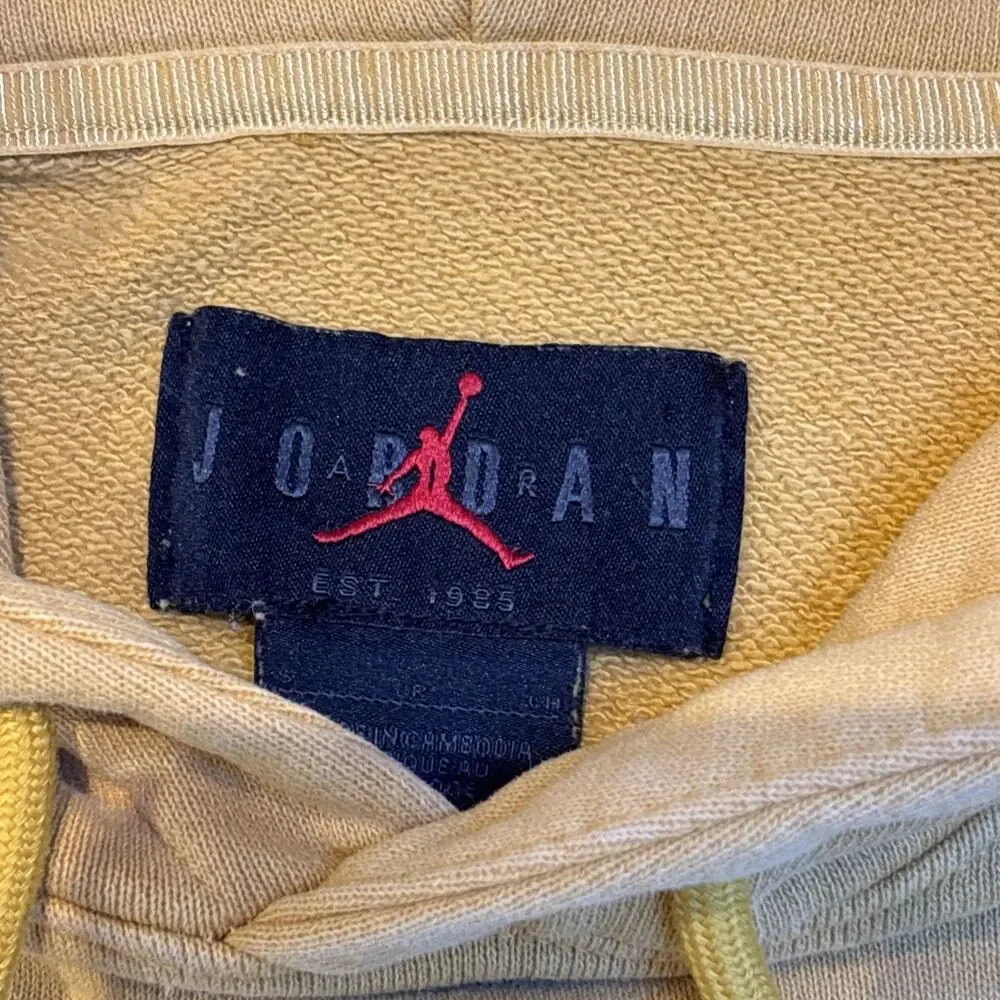 Jordan Flight Mustard Gold Yellow Hoodie Size S EUC